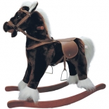 Лошадка-качалка Jolly Ride МОЯ ЛОШАДКА коричневая с белой гривой
