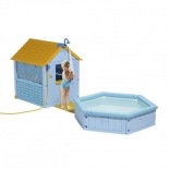 Домик Smoby с душем и бассейном