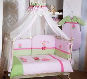 Комплект постельного белья FERETTI   Princess Pink Premium|Bambino интернет-магазин товаров для детей